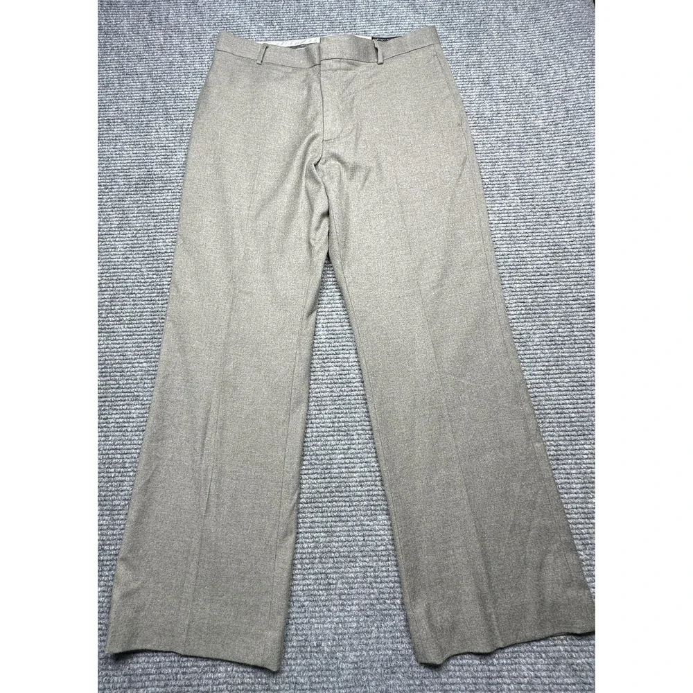 Banana Republic Pants Mens 35x30 Gray Brown Dress Slacks Stretch‎ Office